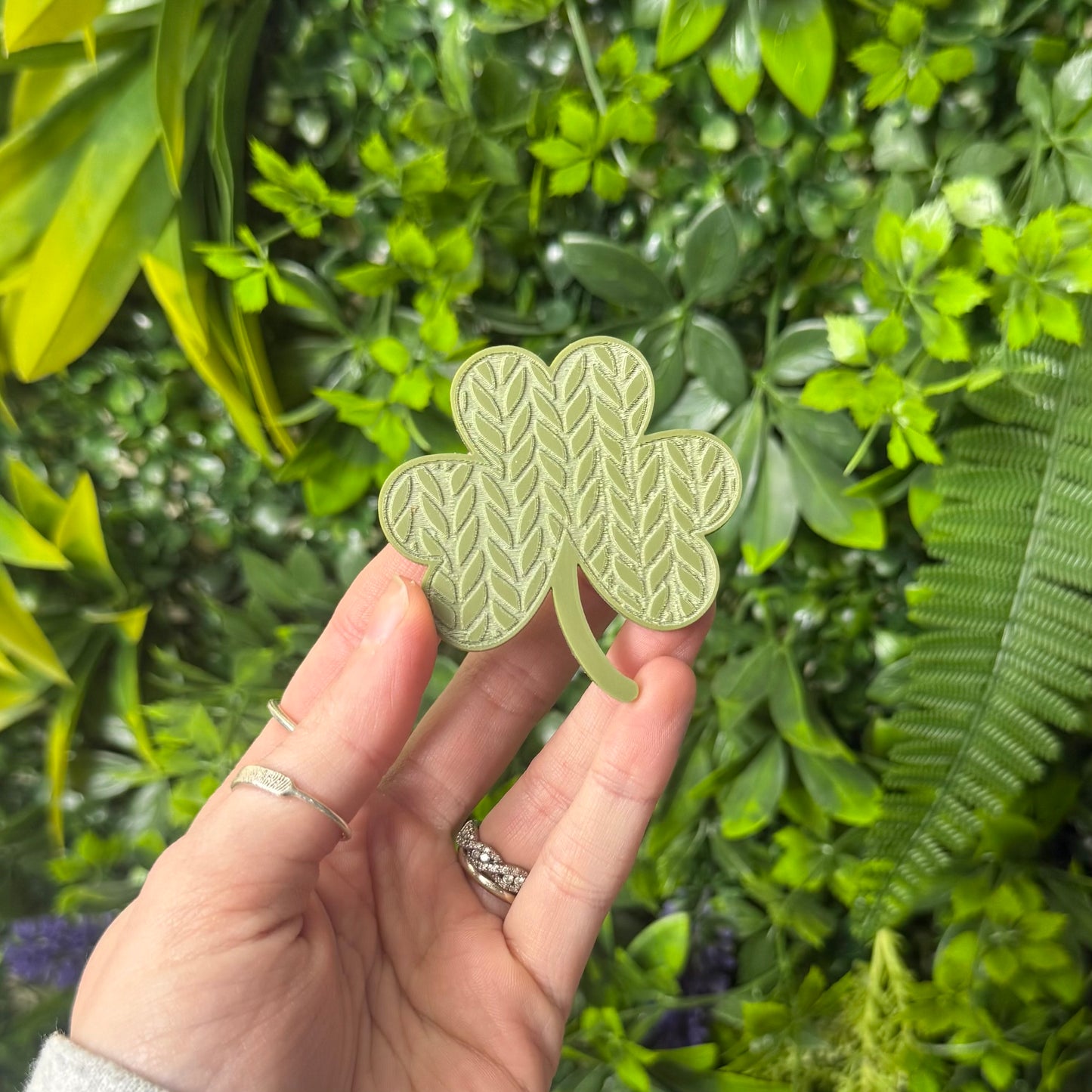 Crochet Clover || Hair Clip