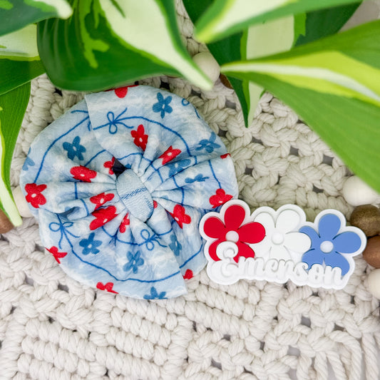 RWB Flower || Hair Clip