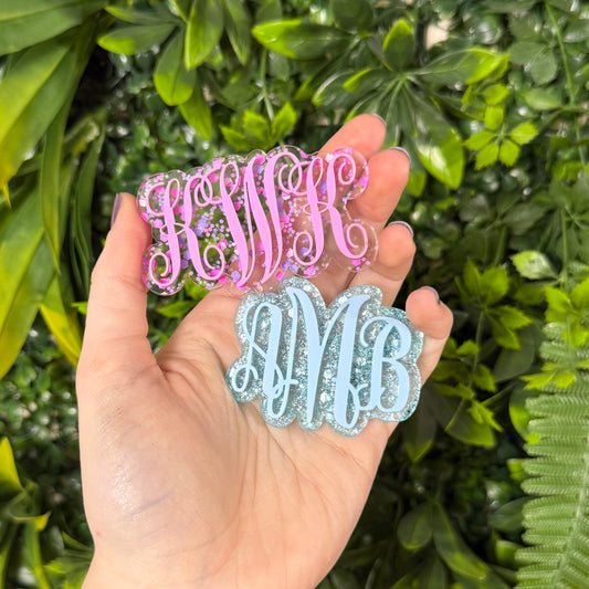 Create Your Own Monogram || Hair Clip