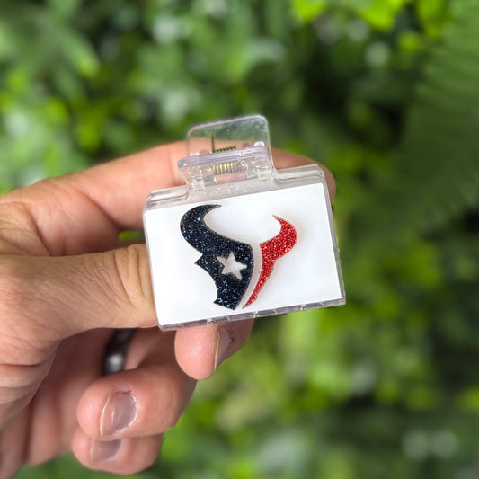 Texans || Mini Claw Clip