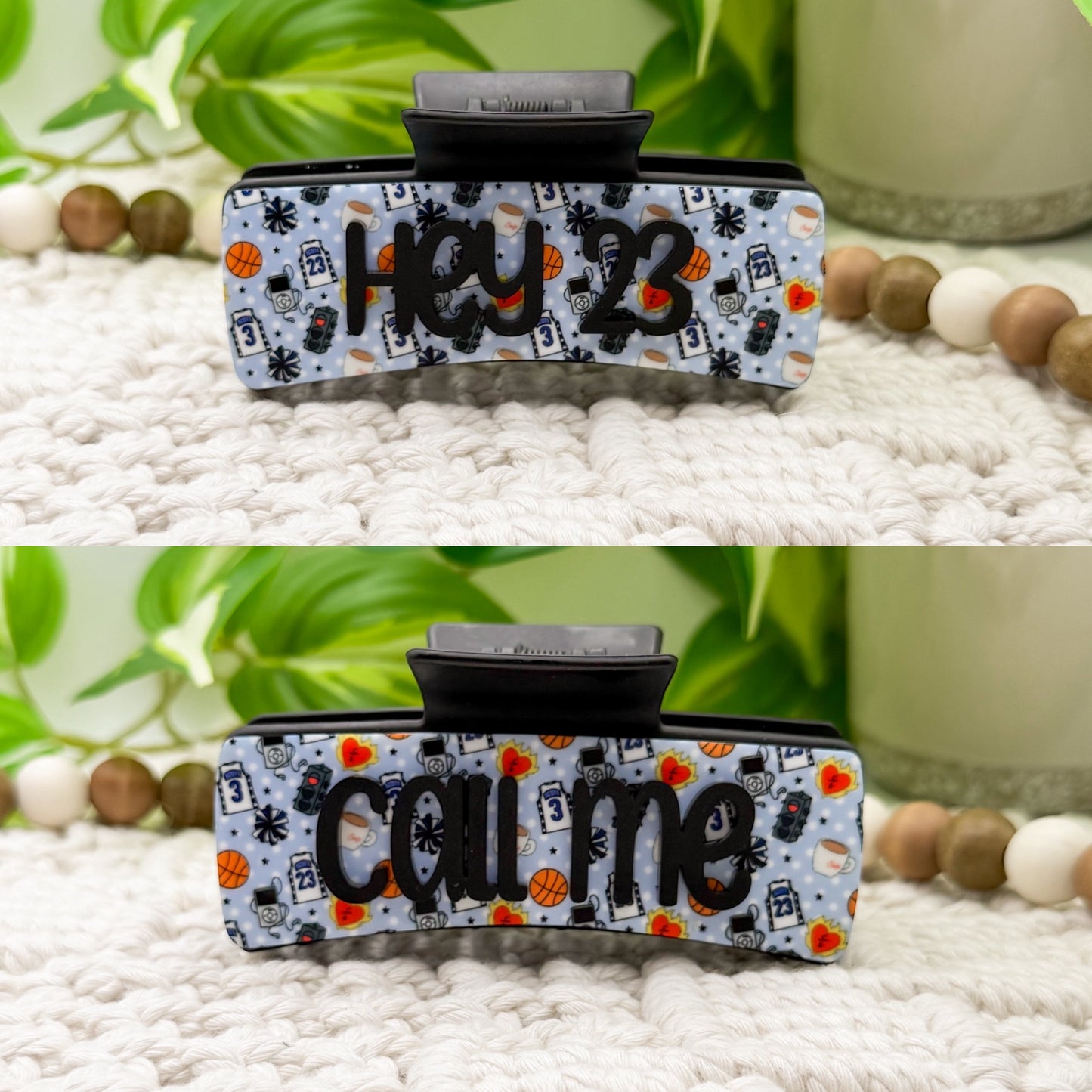 Hey 23 Call Me || Claw Clip