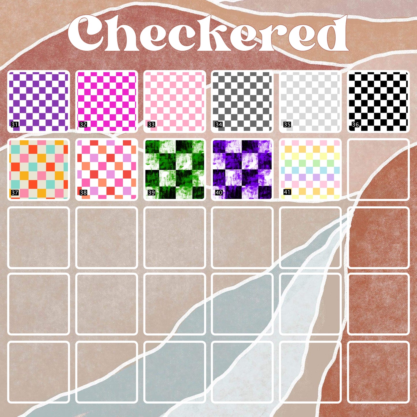 Checkered || Keychain