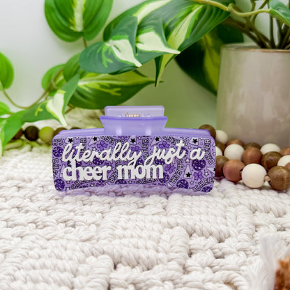 Literally Just A Cheer Mom || Claw Clip