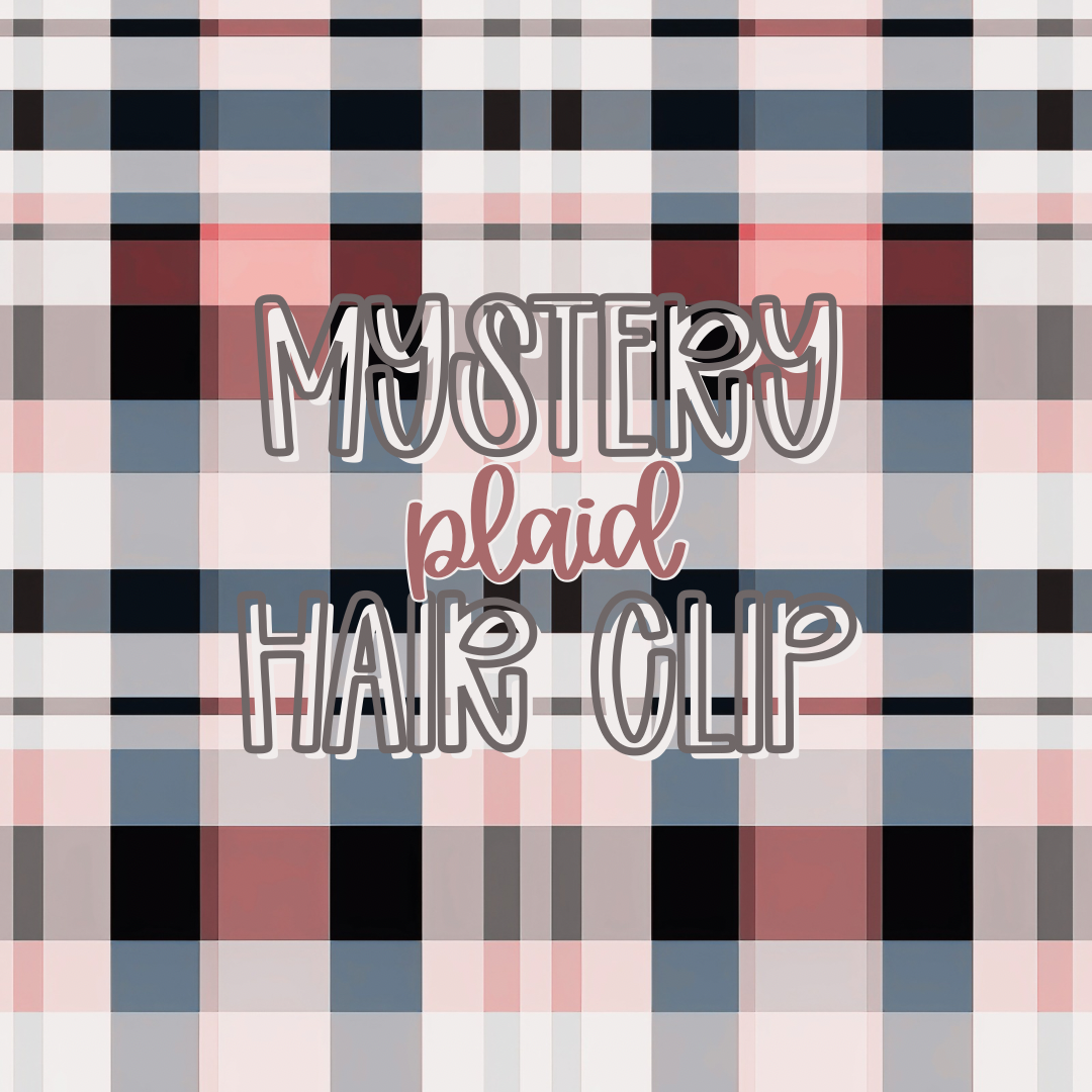 Mystery Plaid || Hair Clip