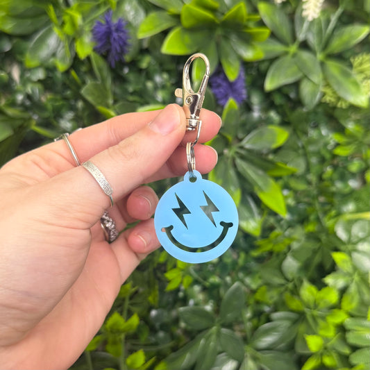 RTS Lightning Bolt Smiley || Keychain