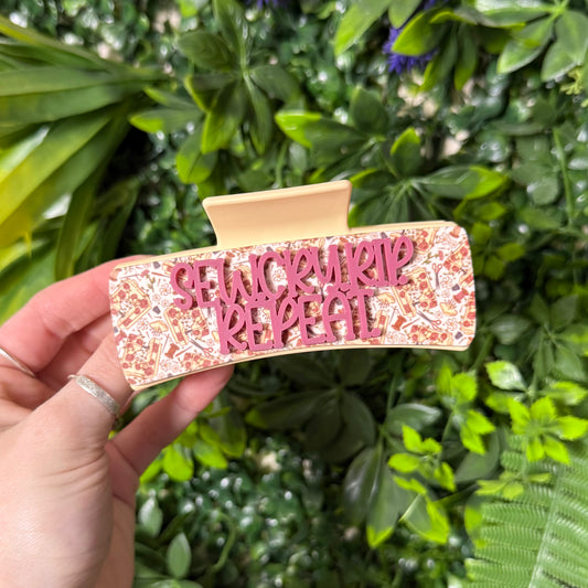 Sew. Cry. Rip. Repeat. || Claw Clip