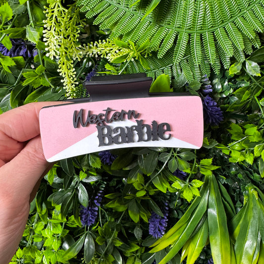 Western Barbie || Claw Clip