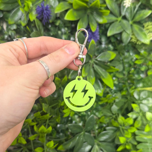 RTS Lightning Bolt Smiley || Keychain