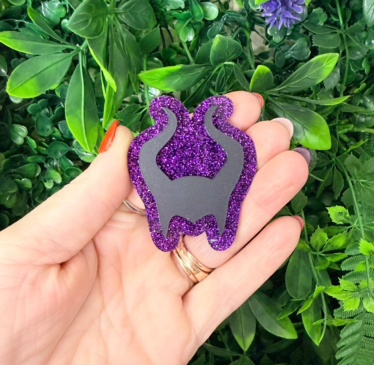 Maleficent Silhouette || Hair Clip