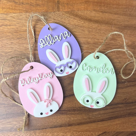 Pastel Egg Easter || Bag Tag