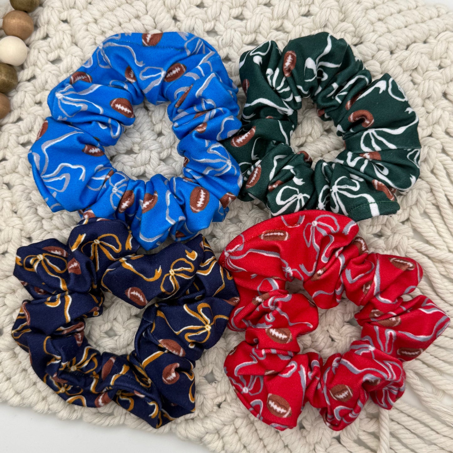 RTS Football Bow || Scrunchie