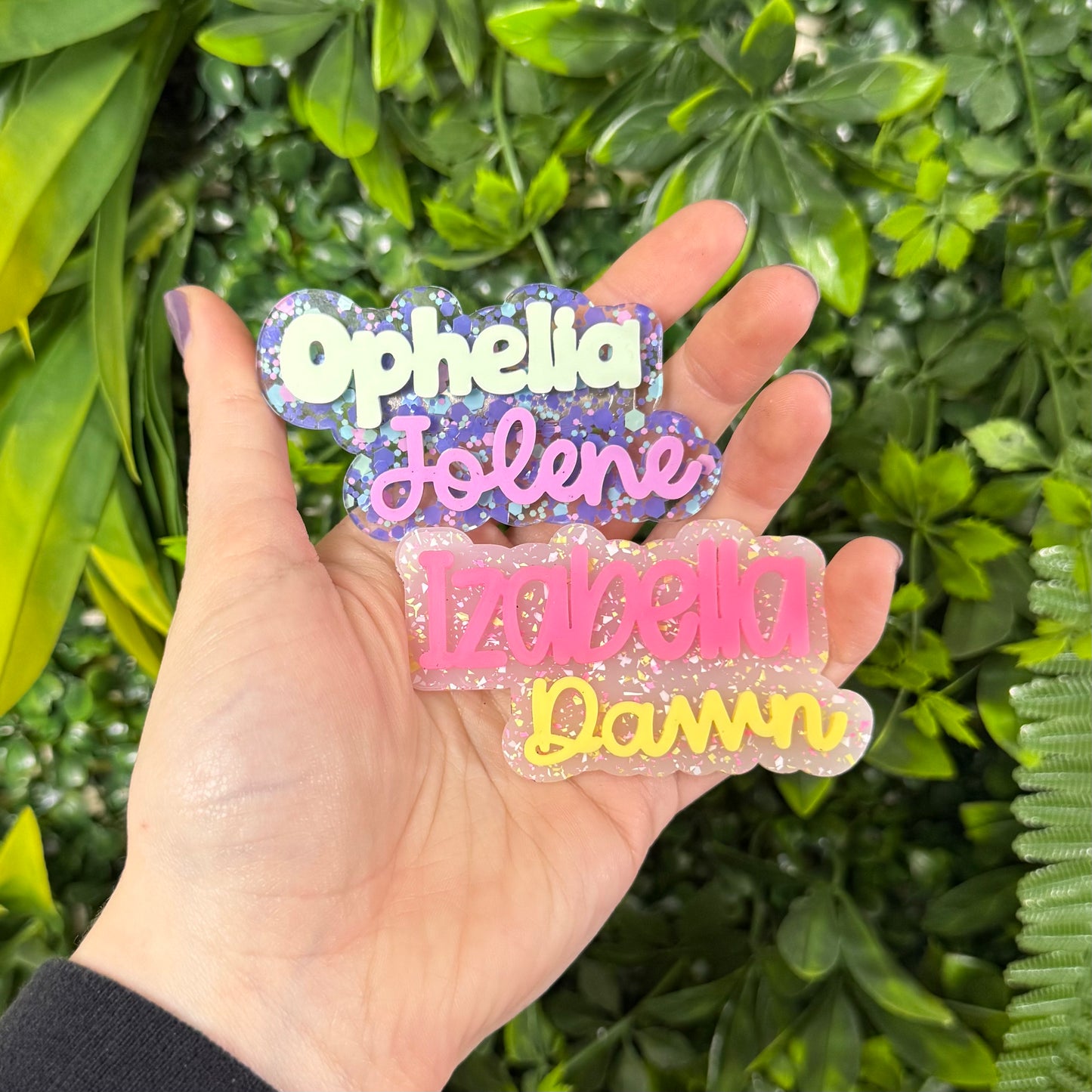 First + Middle Name || Hair Clip