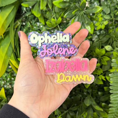 First + Middle Name || Hair Clip