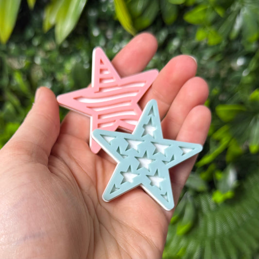 Stars + Stripes || Hair Clip Duo (ws)
