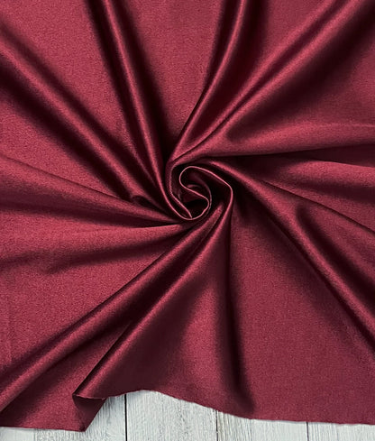 BURGUNDY SATIN