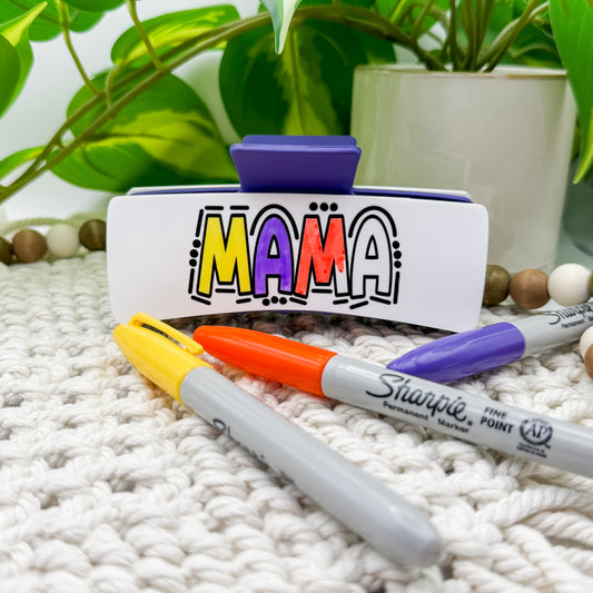 Mama Doodle || Claw Clip