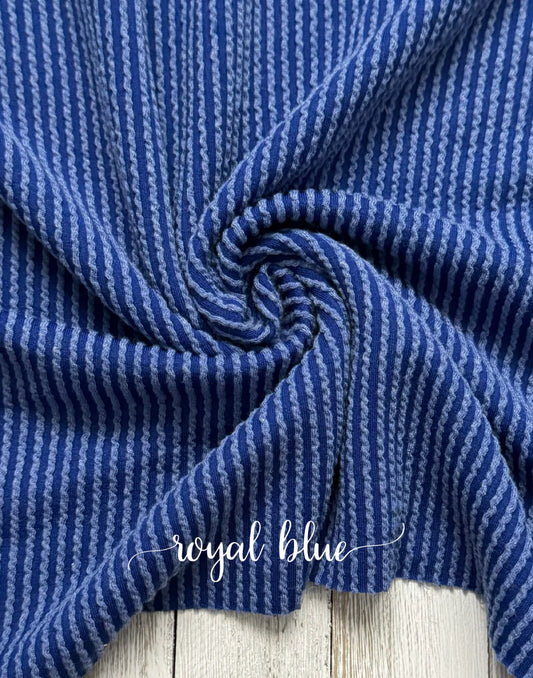 ROYAL BLUE WAVED RIB