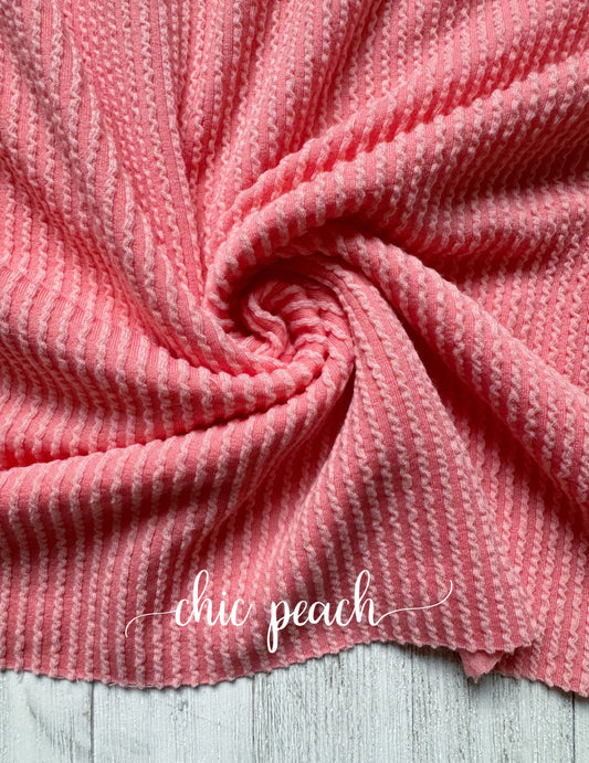 CHIC PINK WAVED RIB