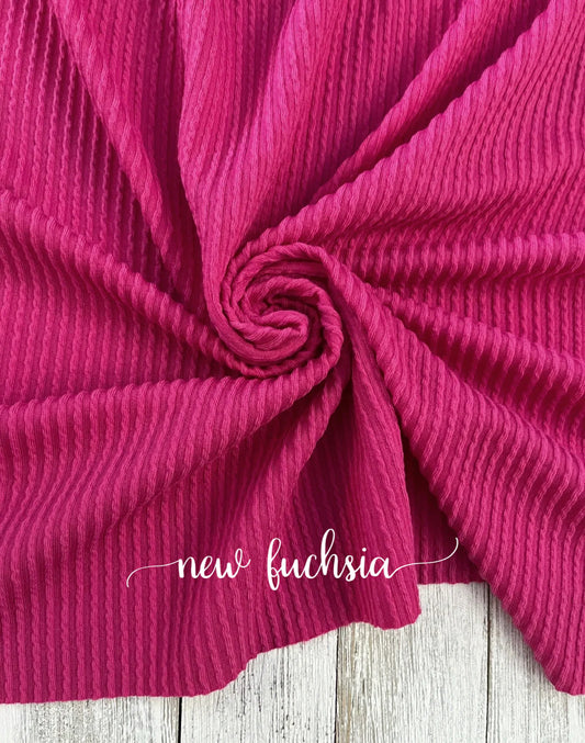 NEW FUCHSIA WAVED RIB