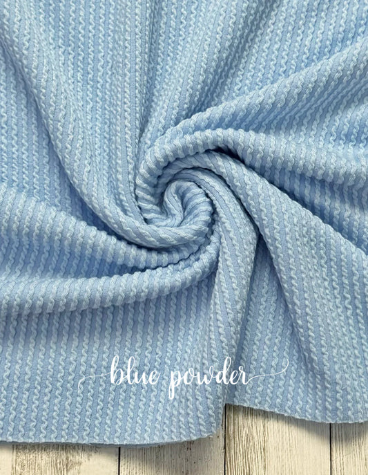 BLUE POWDER WAVED RIB