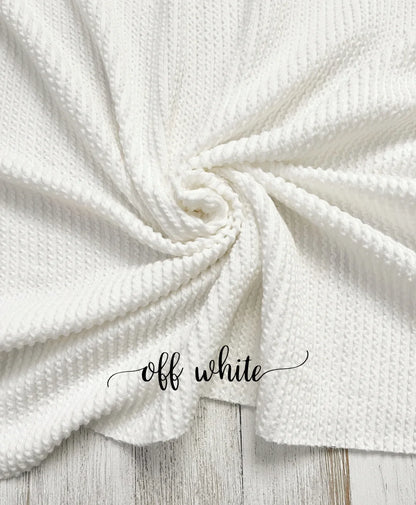 OFF WHITE WAVED RIB