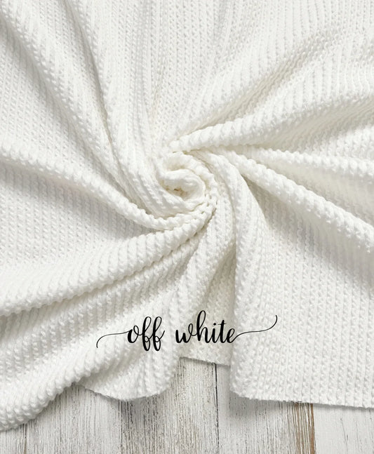 OFF WHITE WAVED RIB