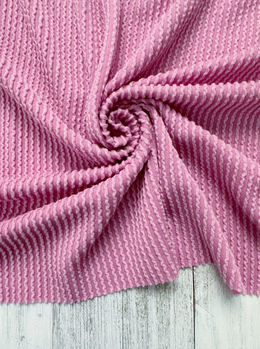 BUBBLEGUM WAVED RIB