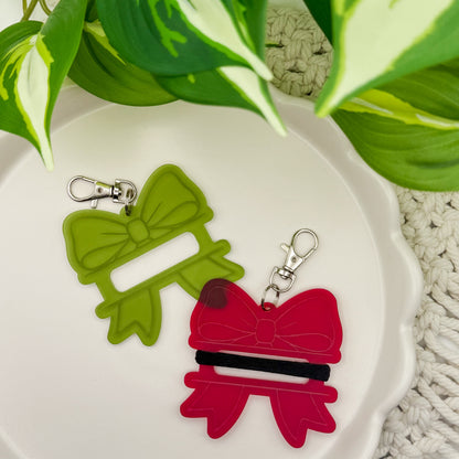 Bow Hair Tie Holder || Keychain