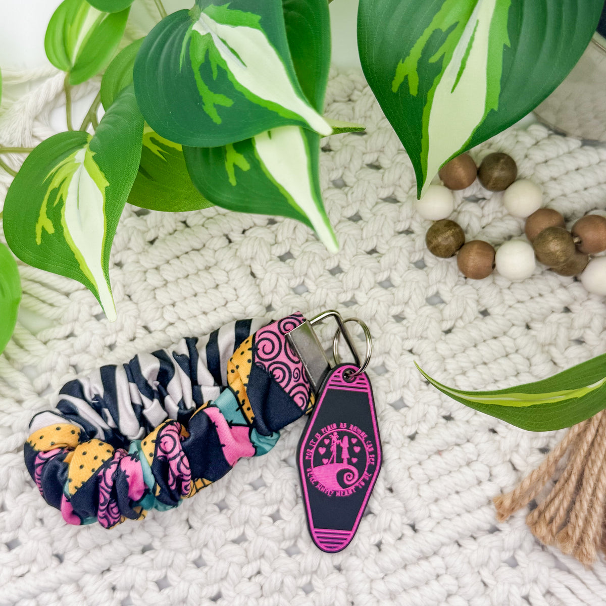 Simply Meant To Be || Wristlet + Keychain Duo