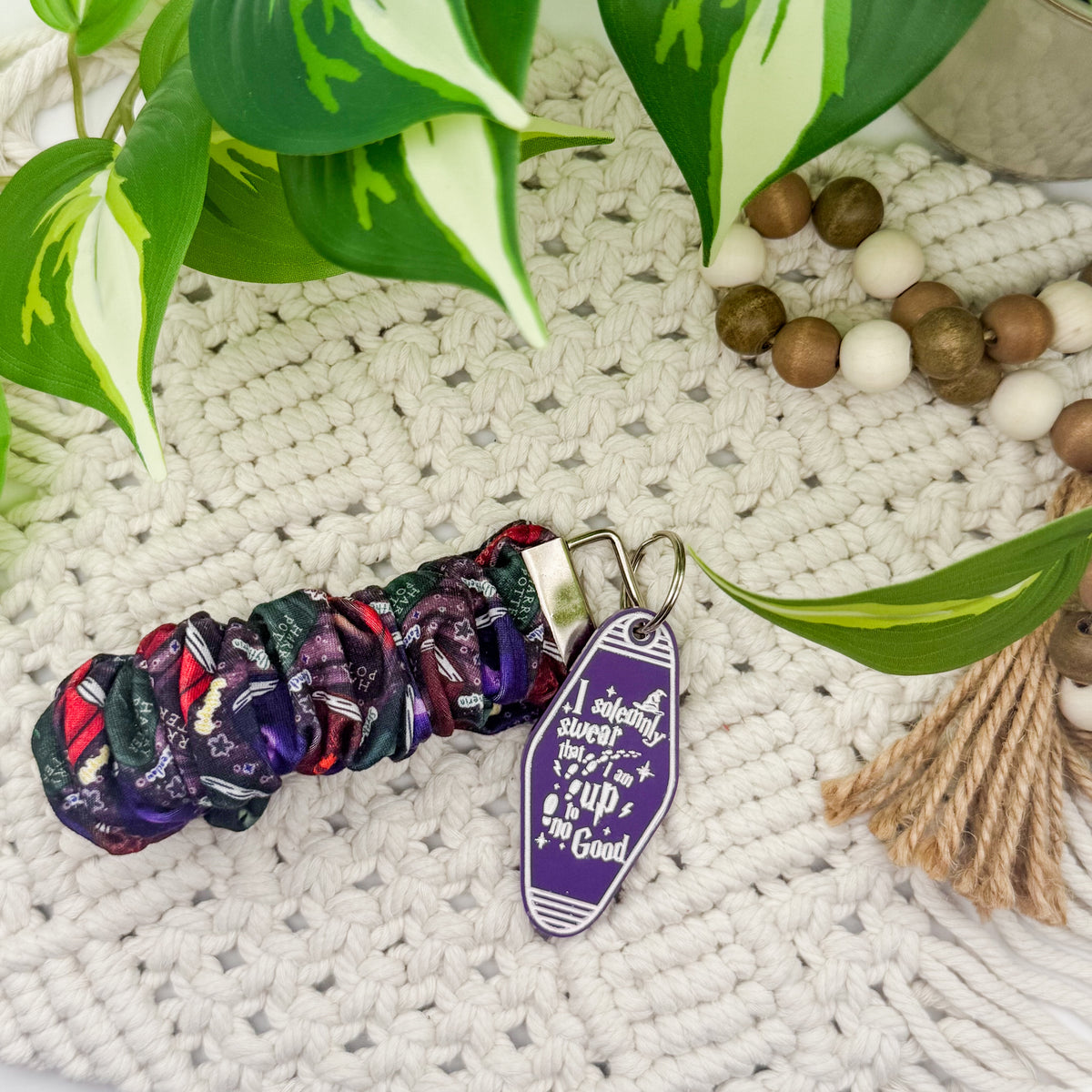I Solemnly Swear || Wristlet + Keychain Duo