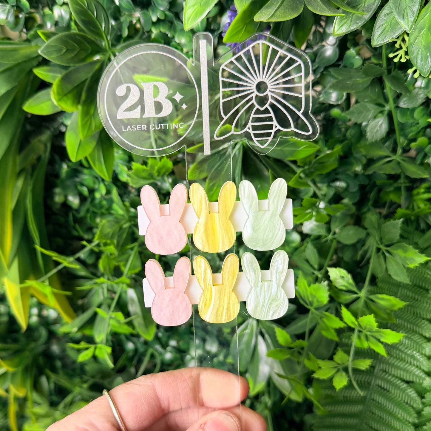 Easter Bunny || Bar Clip Duo