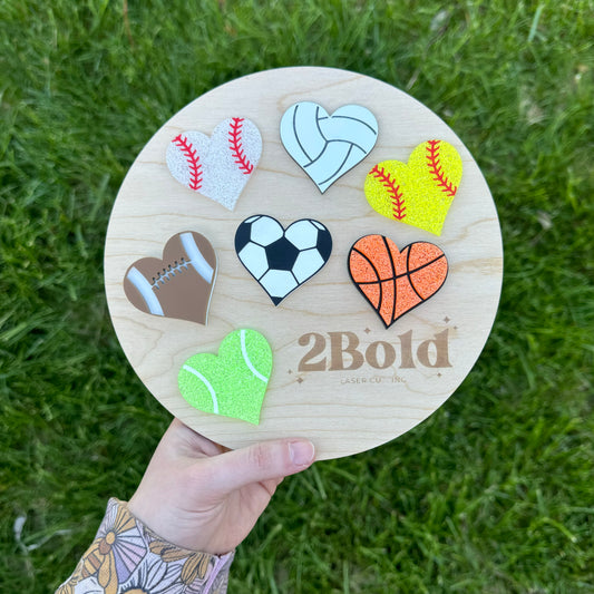 Sports Heart || Hair Clip