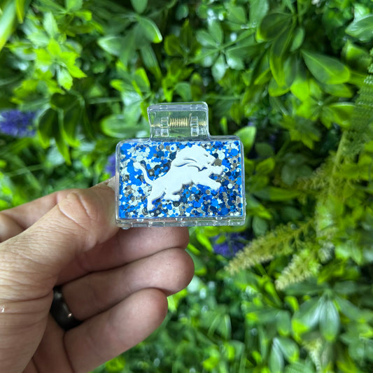 Lions Glitter || Mini Claw Clip