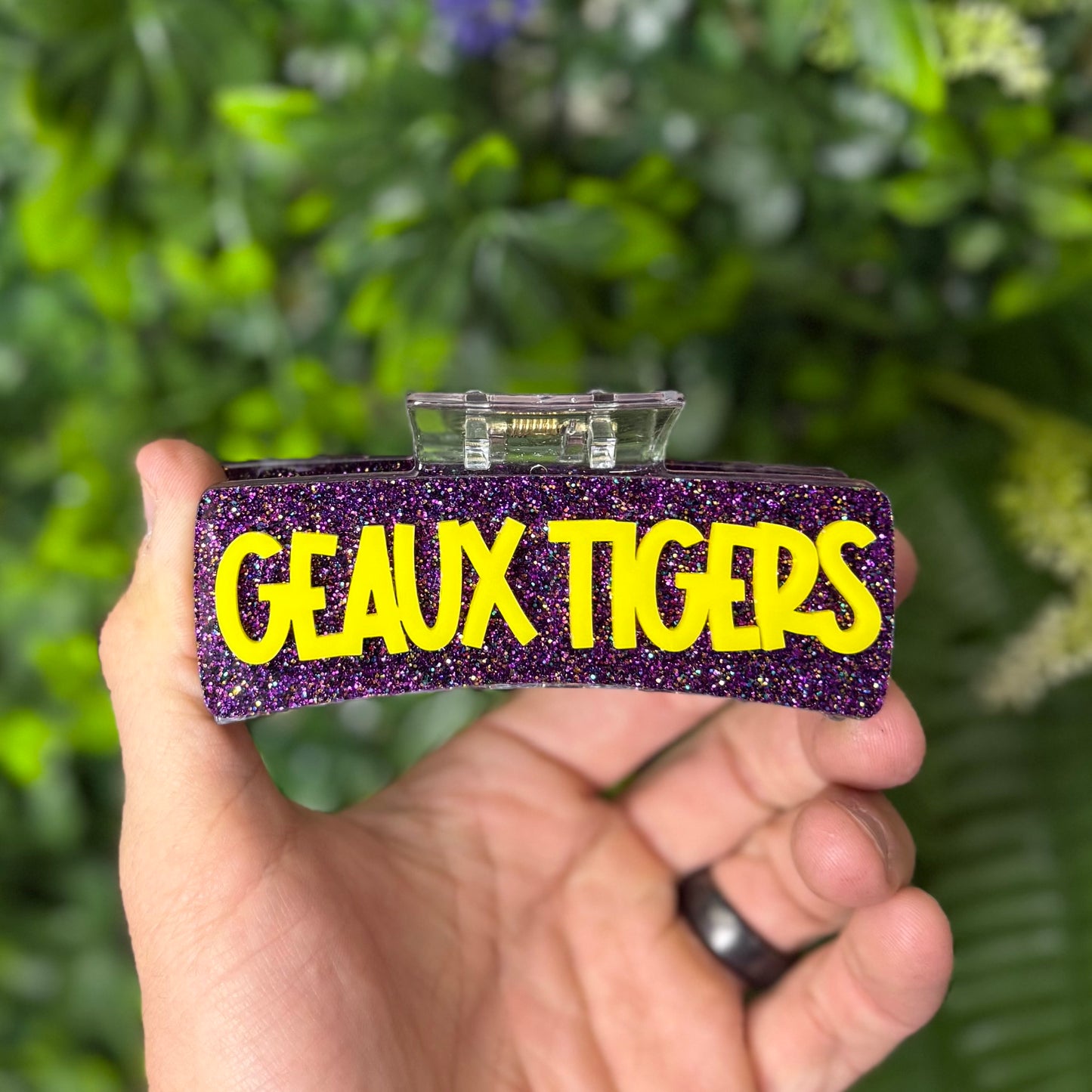Geaux Tigers || Claw Clip