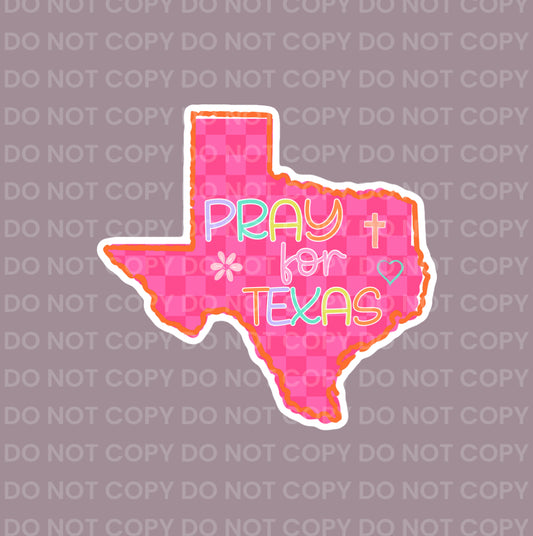 Pray For Texas (Pink Check) || Bow Center