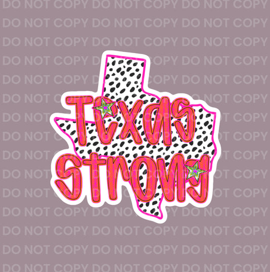 Texas Strong (B+W Dots) || Bow Center