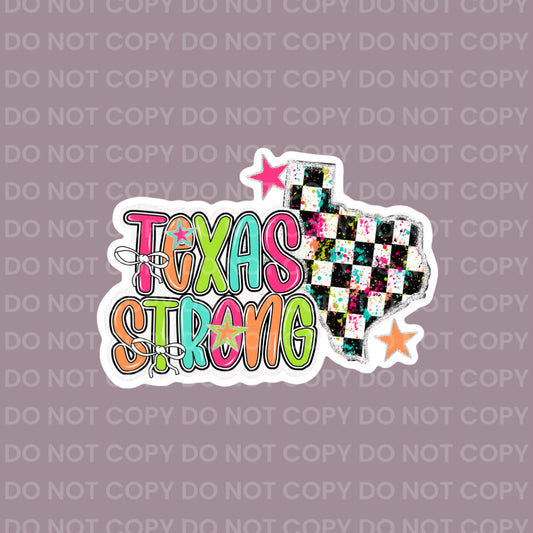 Texas Strong (paint splatter) || Bow Center