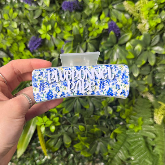 Bluebonnet Babe || Claw Clip