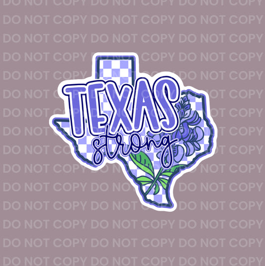 Texas Strong (bluebonnet) || Bow Center