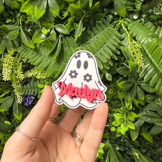 Floral Ghost || Hair Clip (ws)