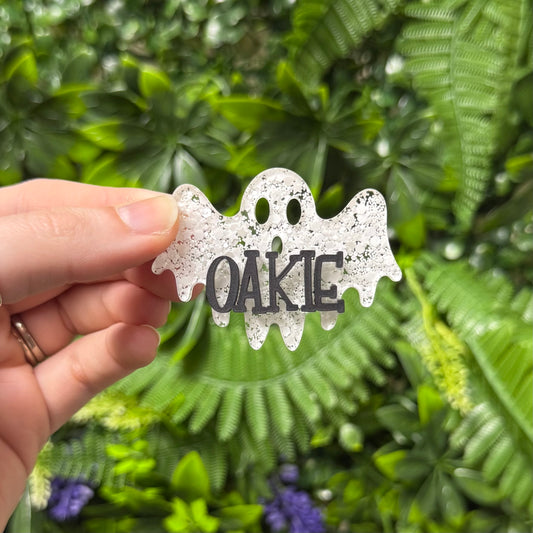 Personalized Ghost || Hair Clip (ws)