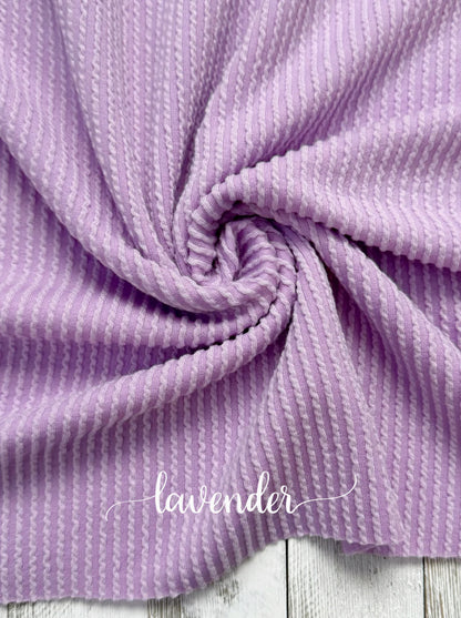 LAVENDER WAVED RIB
