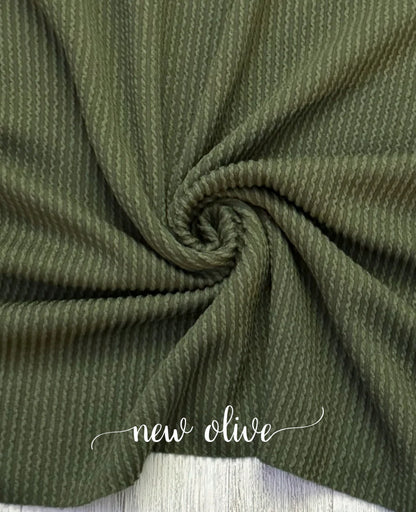 NEW OLIVE WAVED RIB