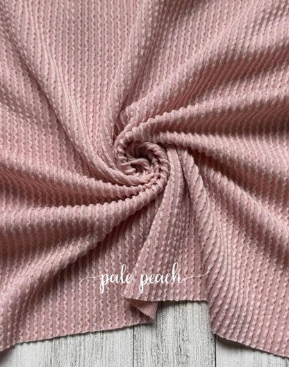 PALE PEACH WAVED RIB