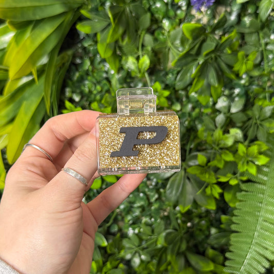 Purdue Glitter || Mini Claw Clip