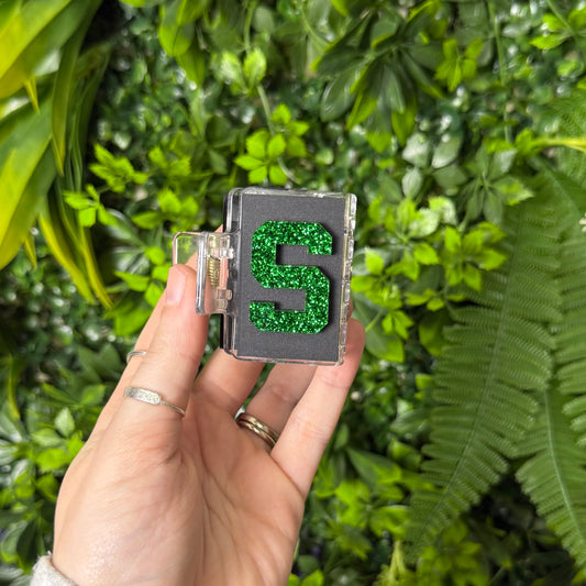 Spartans Glitter || Mini Claw Clip