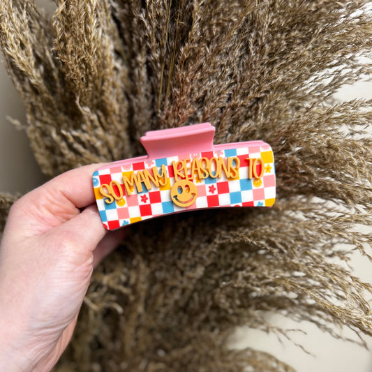 So Many Reasons To Smile || Claw Clip