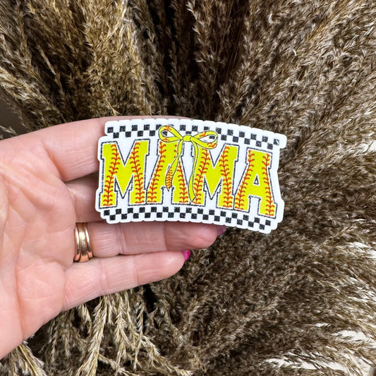 Softball Mama || Bag Charm