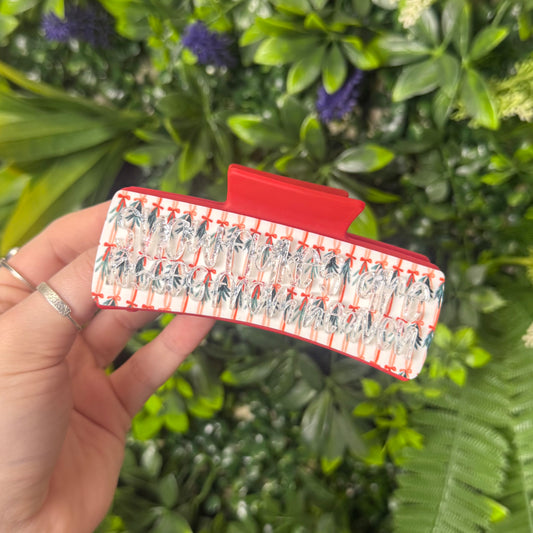 Snowflakes Are Kisses From Heaven || Claw Clip