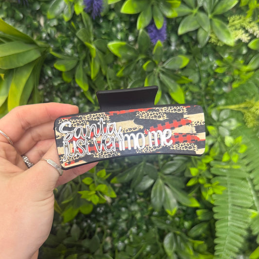 Santa, Just Venmo Me || Claw Clip